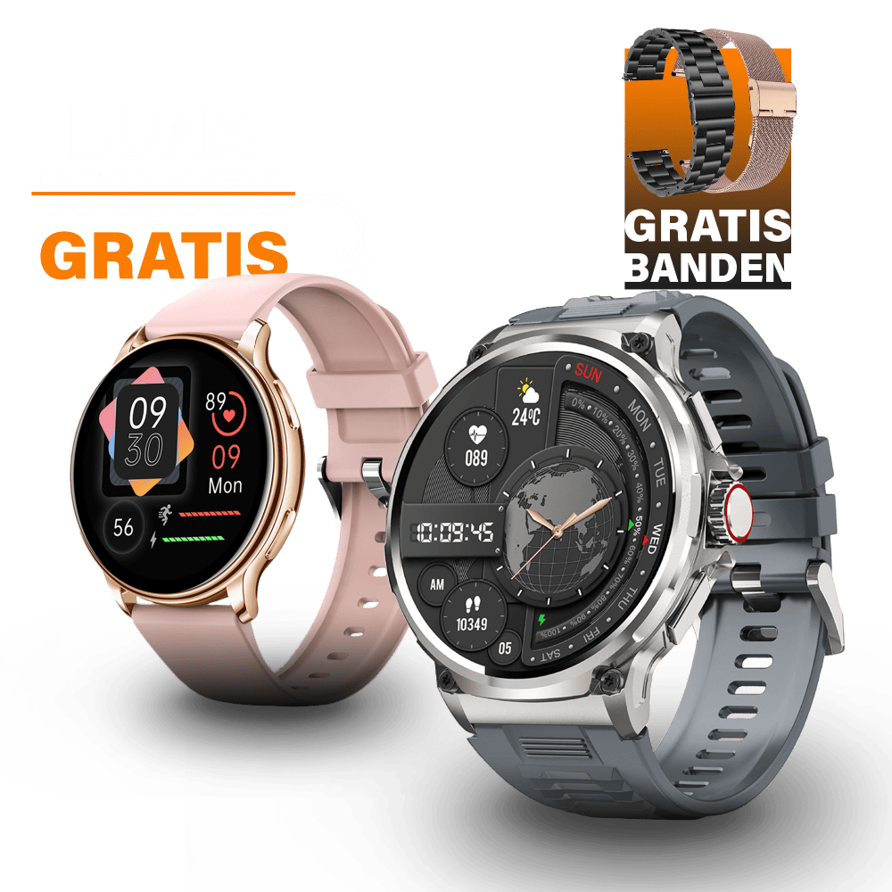 Zeus met Gratis Luna Smartwatch