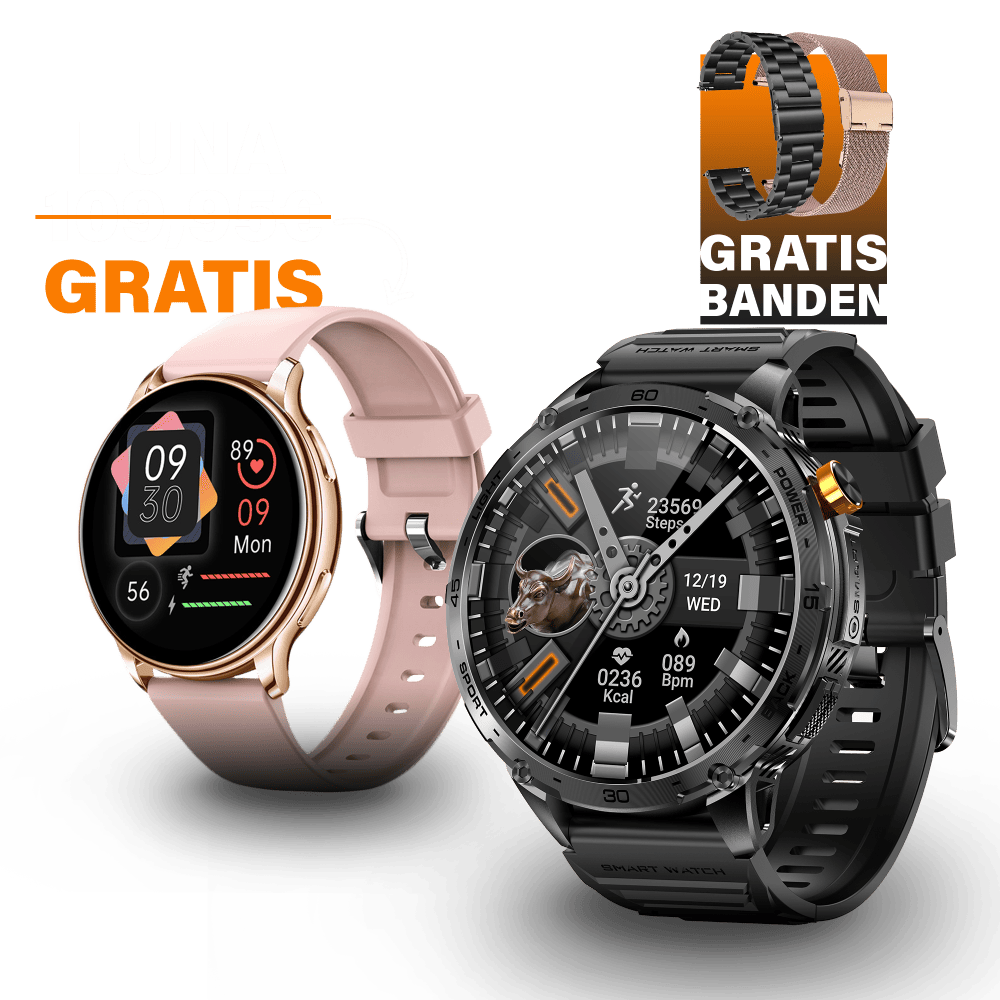 Zeus 2.0 met Gratis Luna Smartwatch