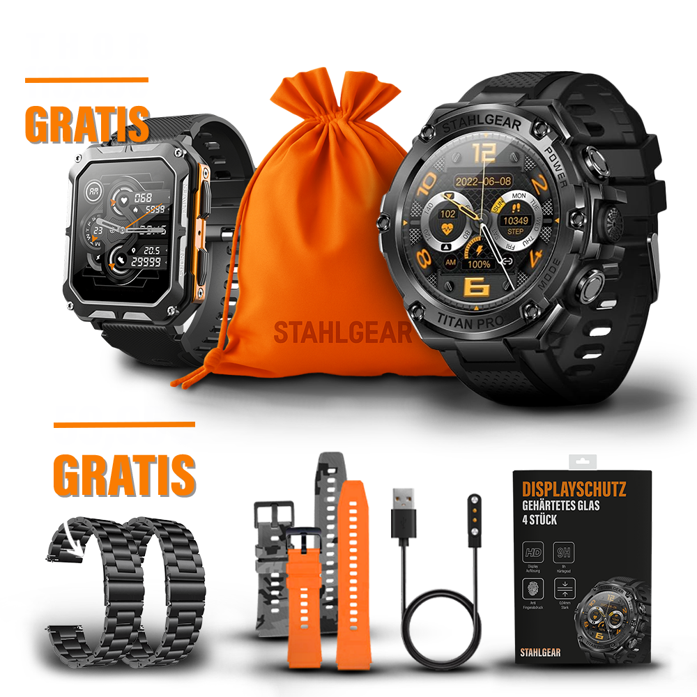 Titan Pro Zubehör Packet + Gratis Smartwatch